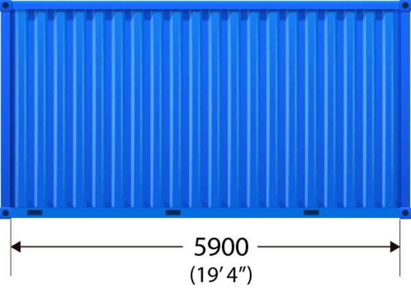 Container Internal Length: 5900mm long