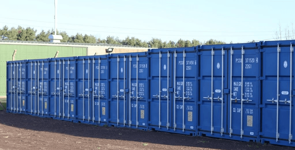 External view of the containers