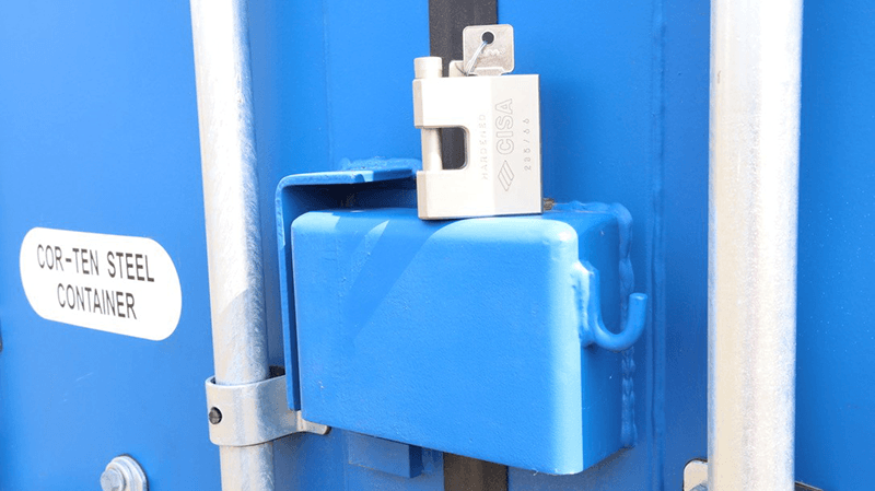 The padlock and lock box